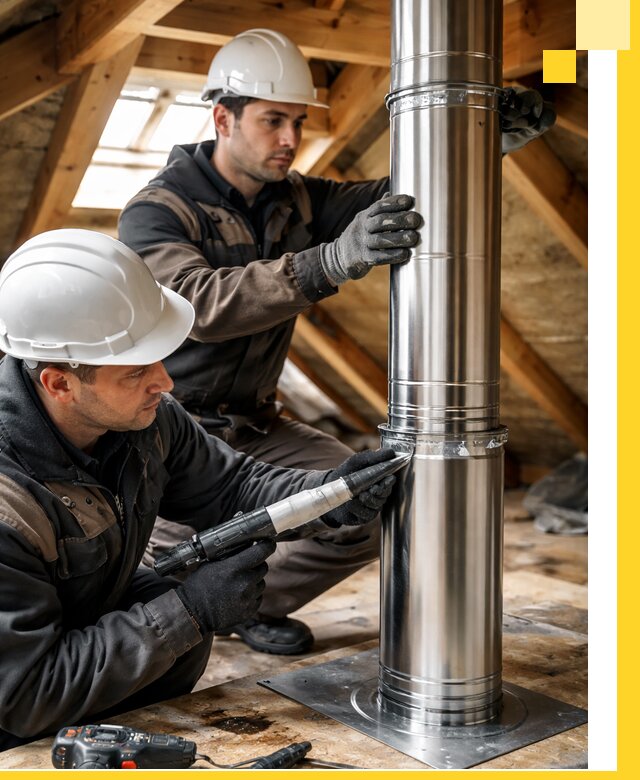 Монтаж дымоходов для каминов в Йошкаре-Ола с гарантией качества