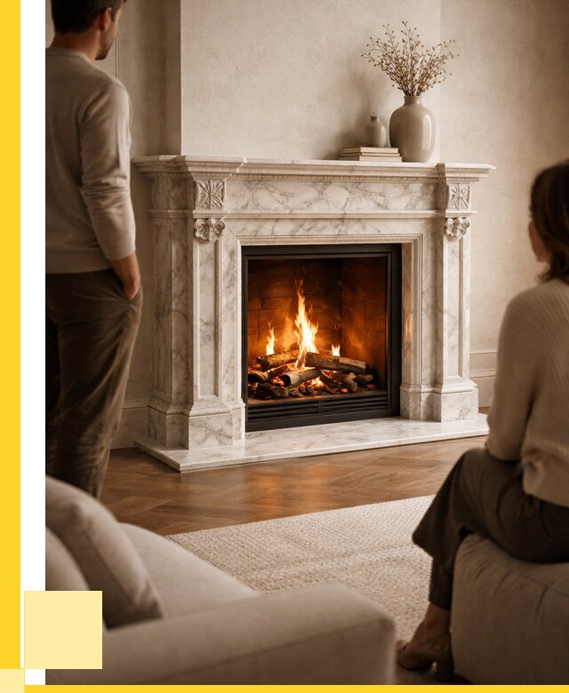 Мраморные камины под ключ в Йошкаре-Ола от 255650 р. | ЭриданШкр