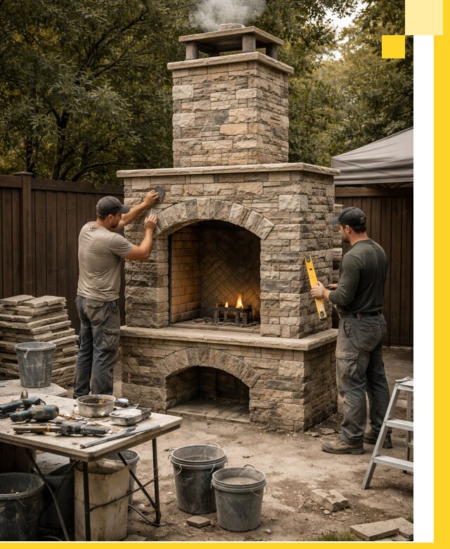 Проектирование и установка уличных каминов в Йошкаре-Ола