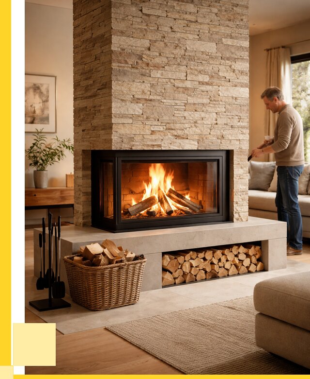 Дровяной камин под ключ в Йошкаре-Ола от 204520 р. | ЭриданШкр