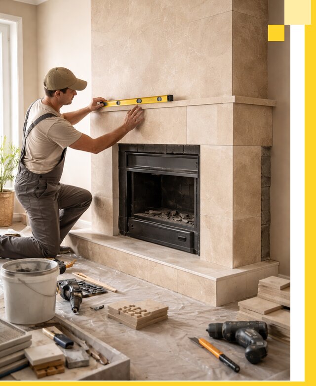 Установка и монтаж каминов в частном доме под ключ в Йошкаре-Ола