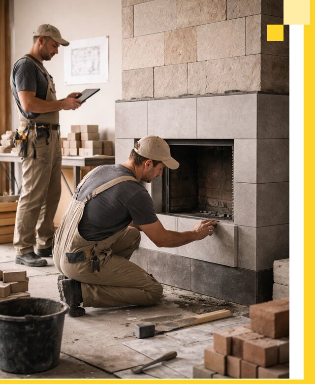 Индивидуальные проекты каминов и каминных систем в Йошкаре-Ола