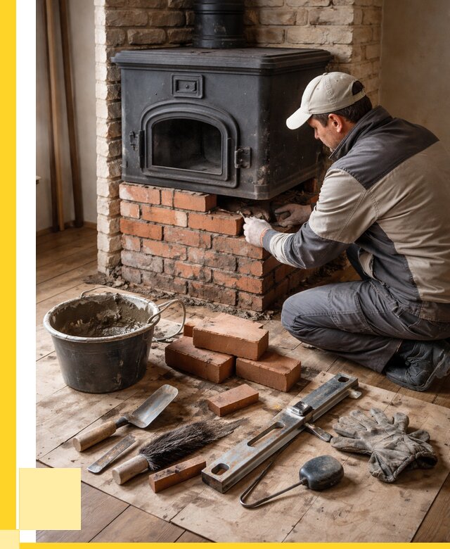 Ремонт печей в Йошкаре-Ола от 12271 р., услуги печника ЭриданШкр
