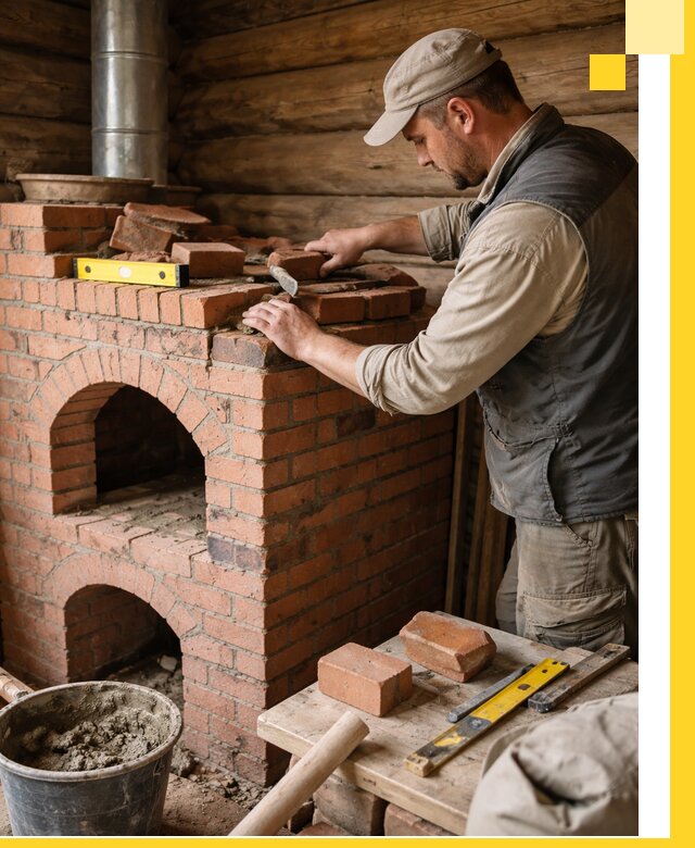 Изготовление и установка русских печей в Йошкаре-Ола под ключ