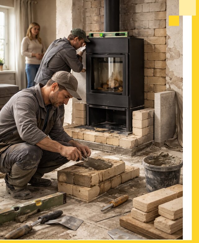 Печи и камины под ключ: проект, установка в Йошкаре-Ола