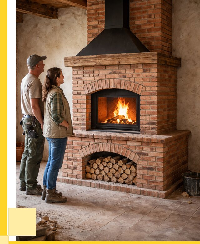 Печи камины из кирпича в Йошкаре-Ола от 122712 р. | ЭриданШкр