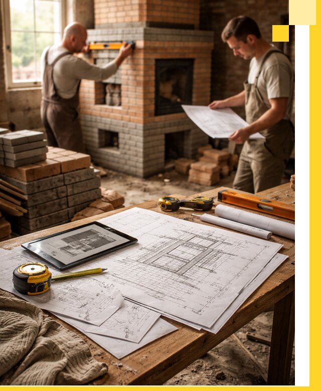 Проекты печей и каминов с индивидуальным дизайном в Йошкаре-Ола