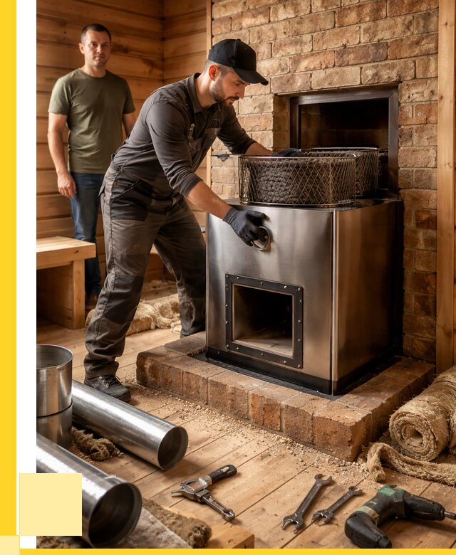 Монтаж банных печей под ключ в Йошкаре-Ола от 18407 р., ЭриданШкр