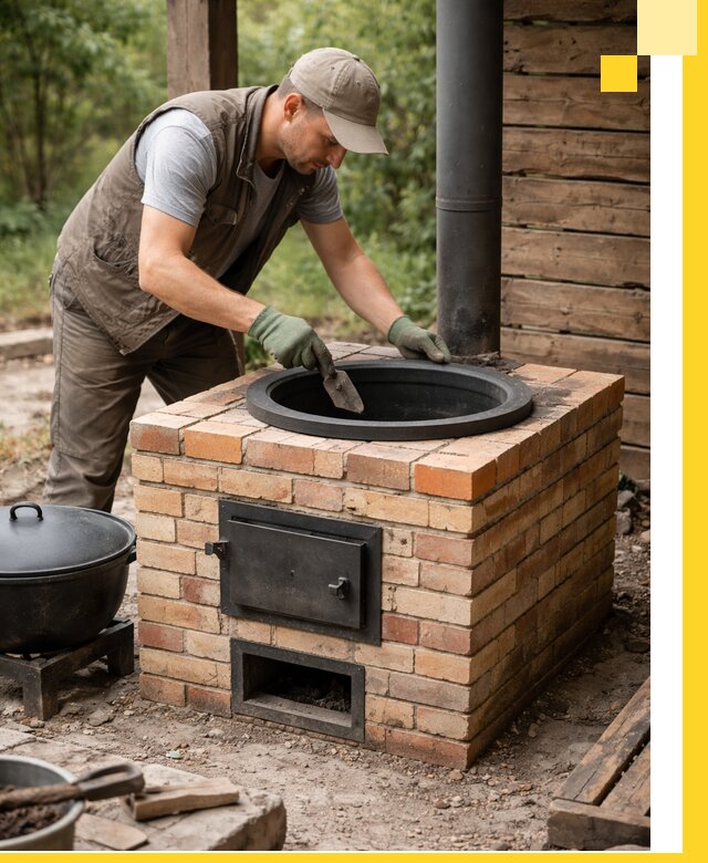 Изготовление и установка печей для казана в Йошкаре-Ола под ключ