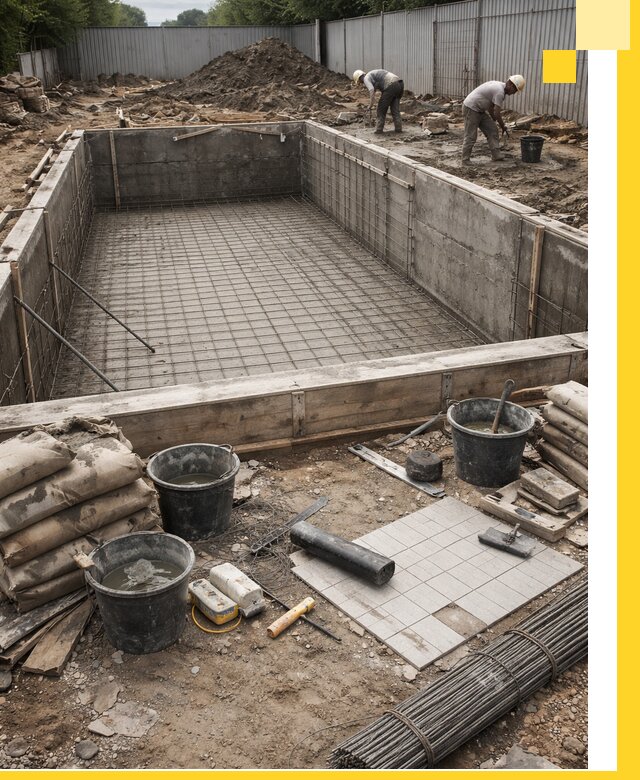 Строительство бассейнов под ключ в Йошкаре-Ола, дизайн и монтаж