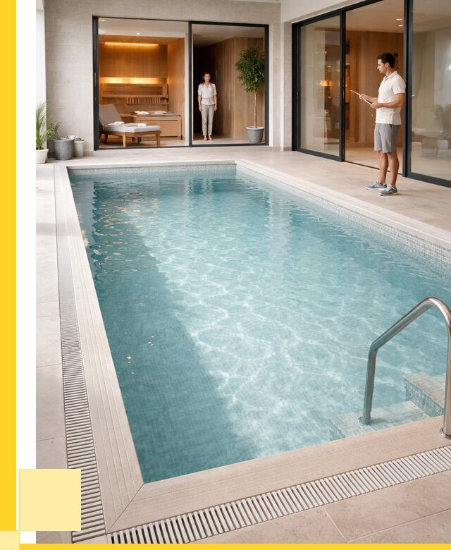 Отделка бассейна пленкой ПВХ в Йошкаре-Ола от 3579 р. - ЭриданШкр