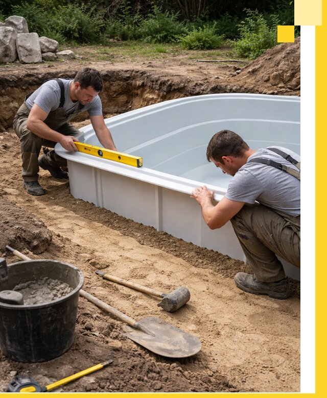 Производство и установка пластиковых бассейнов в Йошкаре-Ола под ключ