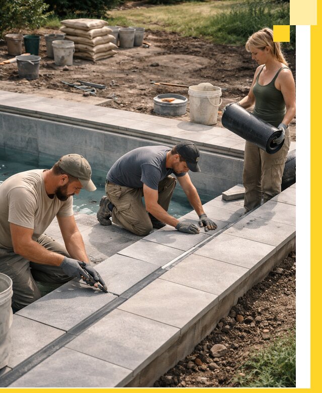 Строительство и монтаж уличных бассейнов под ключ в Йошкаре-Ола