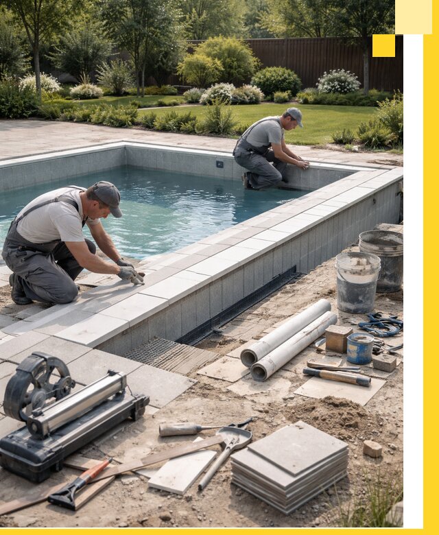 Строительство открытых бассейнов под ключ в Йошкаре-Ола профессионально