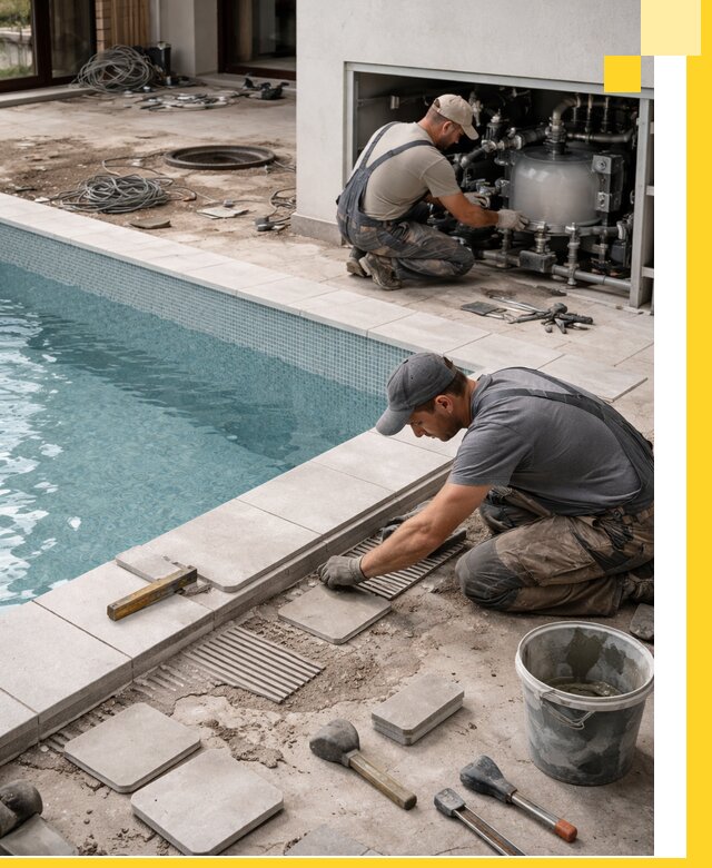 Строительство и монтаж бассейнов в коттедже в Йошкаре-Ола