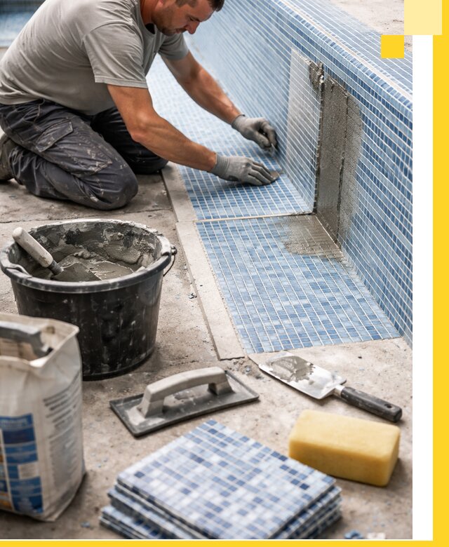 Укладка и ремонт мозаики для бассейнов под ключ в Йошкаре-Ола