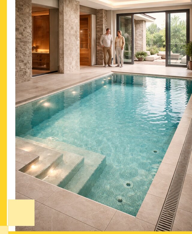 Бассейн во дворе в Йошкаре-Ола: проект, отделка от 1227120 р. | ЭриданШкр