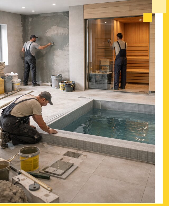 Проектирование и строительство сауны с бассейном в Йошкаре-Ола