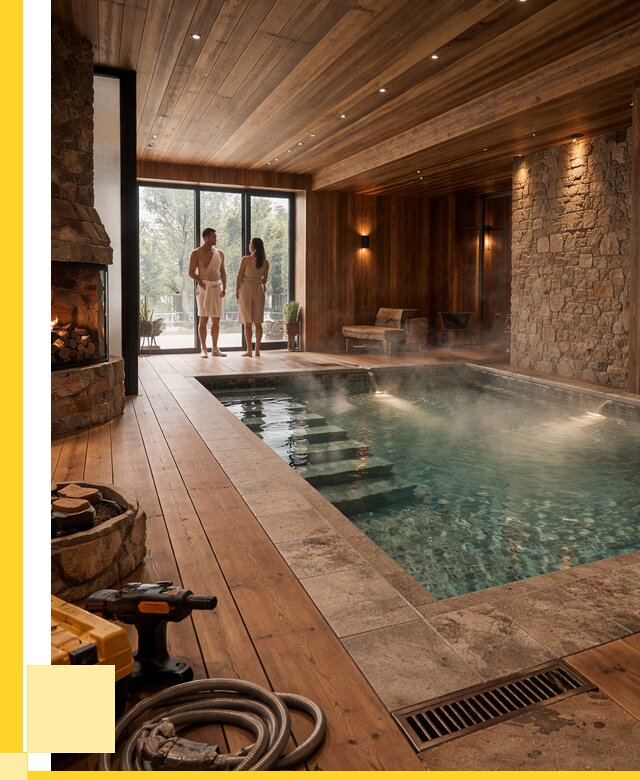 Проекты бань с бассейном под ключ в Йошкаре-Ола от 76695 р., ЭриданШкр