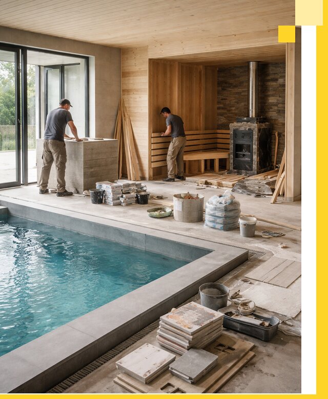 Проектирование и строительство бань с бассейном в Йошкаре-Ола