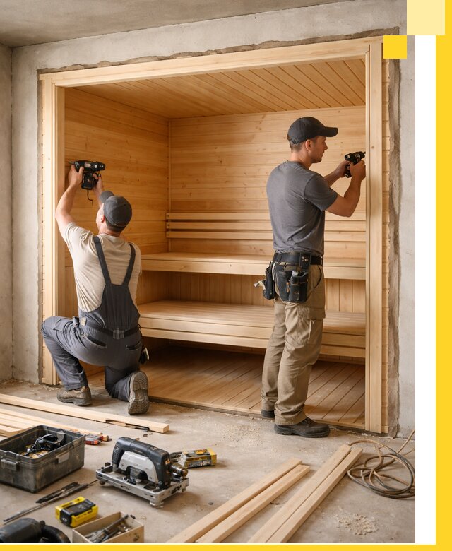 Монтаж саун под ключ в Йошкаре-Ола — проектирование и установка