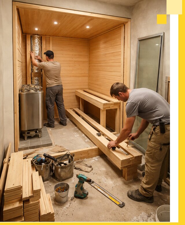 Проектирование и установка домашних саун под ключ в Йошкаре-Ола