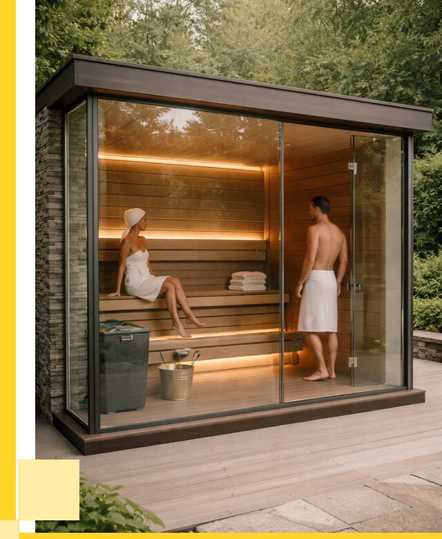 Сауна стеклянная и двери для сауны в Йошкаре-Ола от 255650 р. | ЭриданШкр
