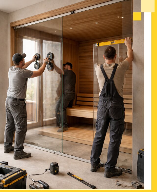 Производство и монтаж стеклянных саун под ключ в Йошкаре-Ола