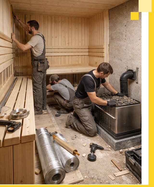 Индивидуальные сауны на заказ в Йошкаре-Ола под ключ, проект и монтаж