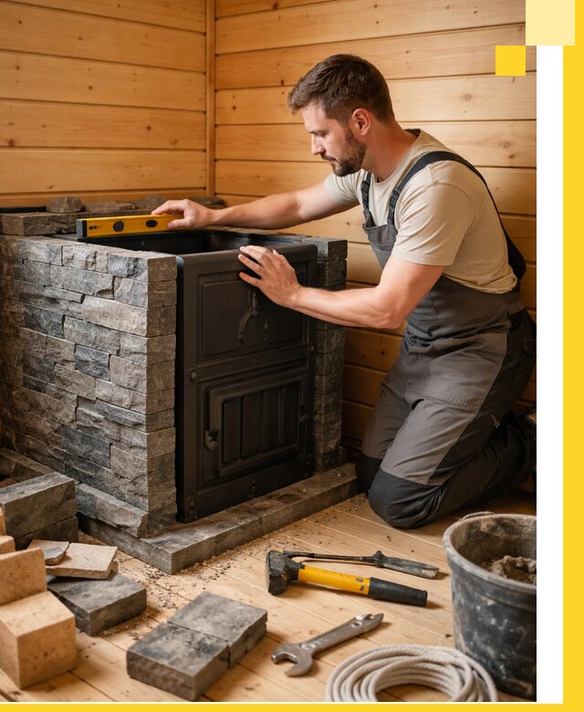 Производство и установка печей для саун под ключ в Йошкаре-Ола