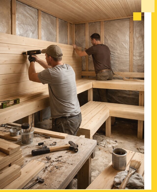 Профессиональная отделка бань и саун под ключ в Йошкаре-Ола