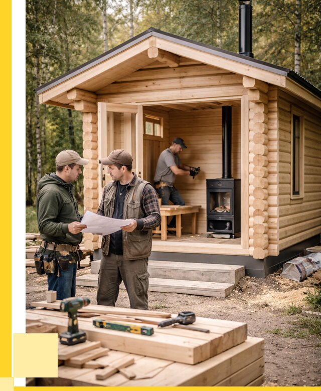 Монтаж бань под ключ в Йошкаре-Ола — от 204520 р. | ЭриданШкр