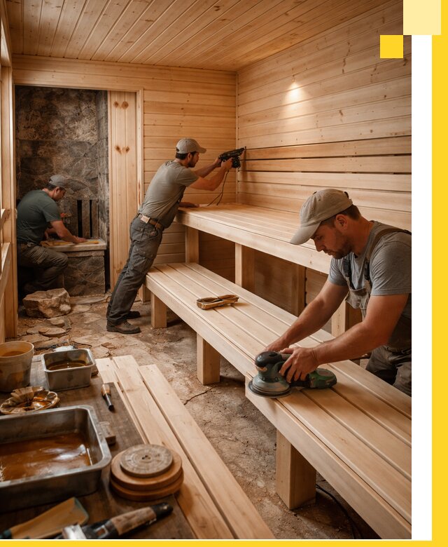 Профессиональная отделка бань в Йошкаре-Ола под ключ, с гарантией