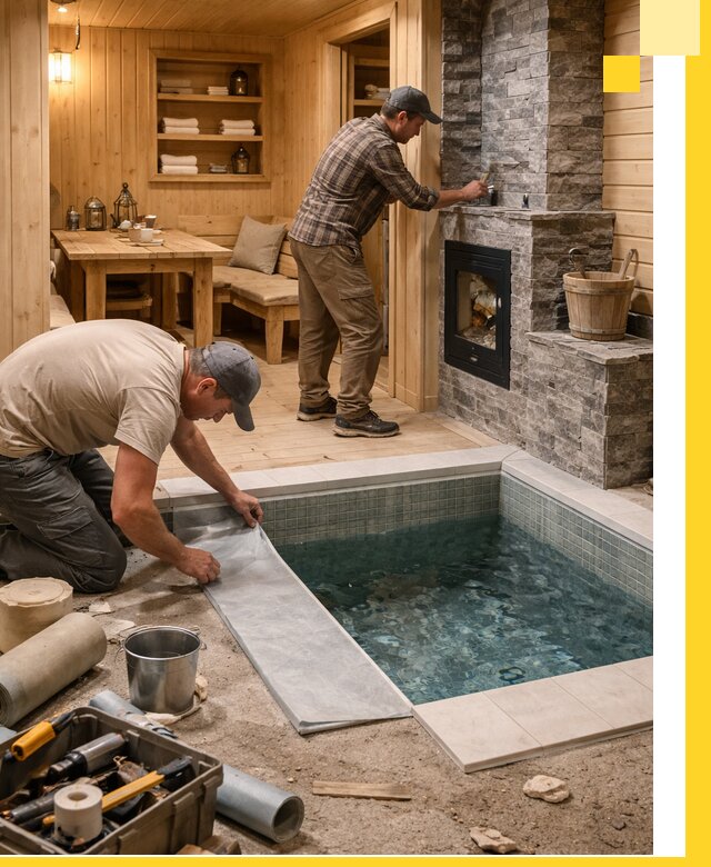 Строительство бань с комнатой отдыха под ключ в Йошкаре-Ола