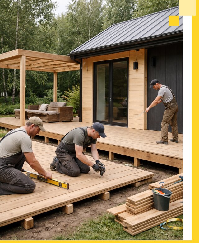 Строительство бань с террасой и бассейном под ключ в Йошкаре-Ола