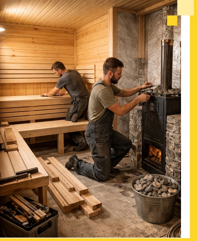 Дизайн и строительство интерьеров бань под ключ в Йошкаре-Ола