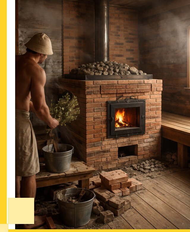 Кирпичные банные печи в Йошкаре-Ола от 92034 р. | ЭриданШкр