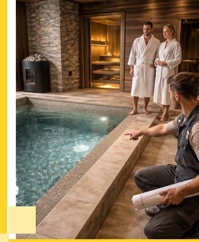 Проект бани с бассейном под ключ в Йошкаре-Ола от 66469 р. | ЭриданШкр