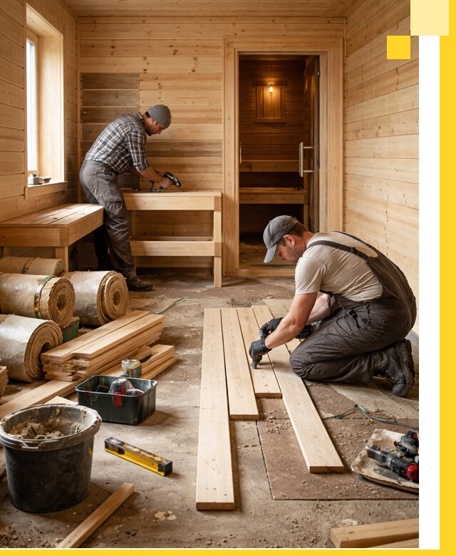 Индивидуальный проект бани с комнатой отдыха под ключ в Йошкаре-Ола