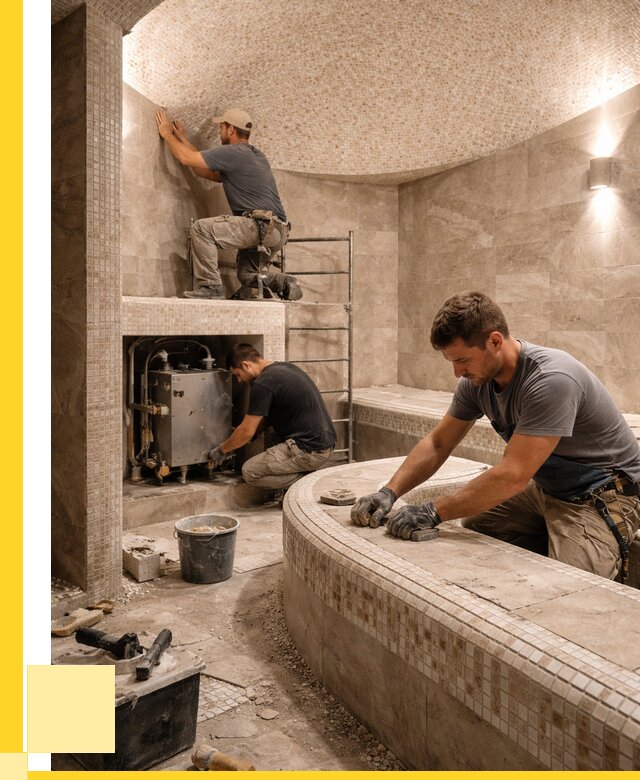 Монтаж хамамов под ключ в Йошкаре-Ола от 255650 р. ЭриданШкр