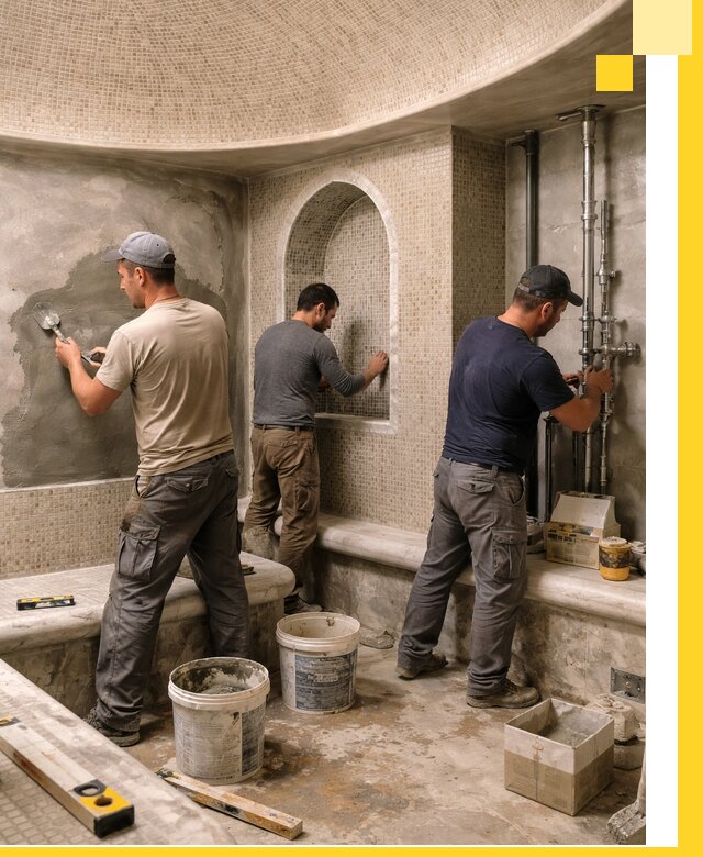 Профессиональный монтаж хамамов под ключ в Йошкаре-Ола с гарантией