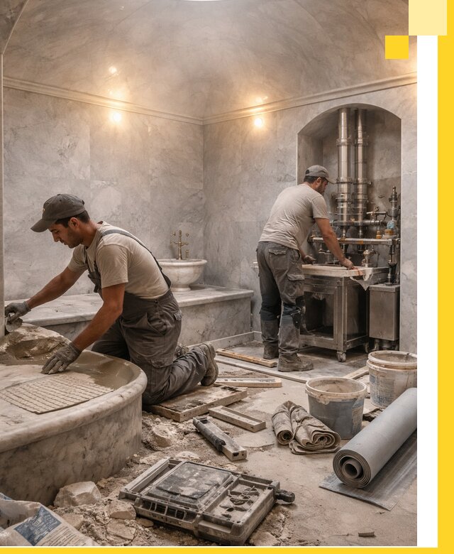 Строительство турецких бань хаммам под ключ в Йошкаре-Ола