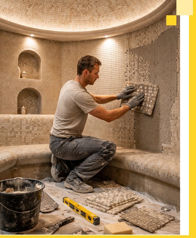 Устройство и монтаж домашнего хамама под ключ в Йошкаре-Ола