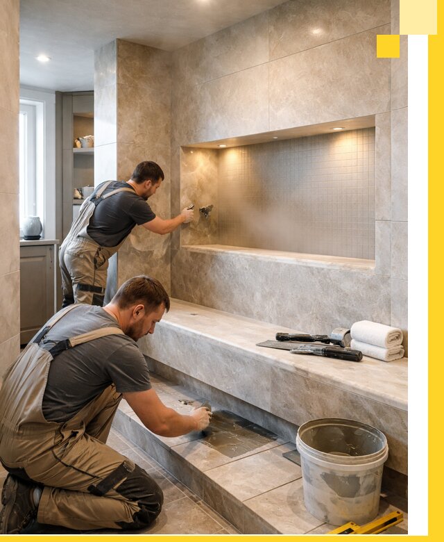 Профессиональное строительство хамама в квартире в Йошкаре-Ола