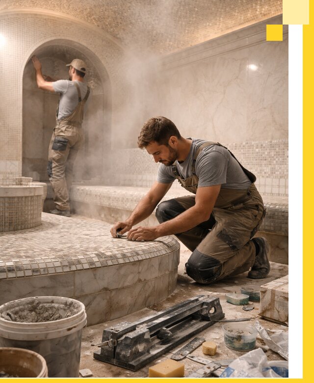 Профессиональный дизайн хамама и SPA под ключ в Йошкаре-Ола