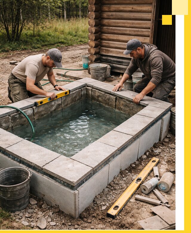 Изготовление и установка холодных купелей под ключ в Йошкаре-Ола